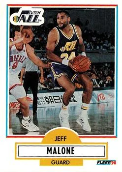 1990-91 Fleer Update Jeff Malone #U-94 card image