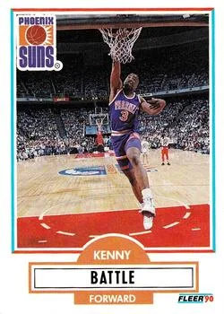 1990-91 Fleer Update Kenny Battle #U-74 card image