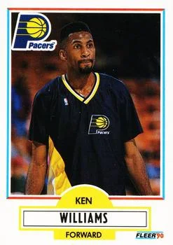 1990-91 Fleer Update Kenny Williams #U-38 card image