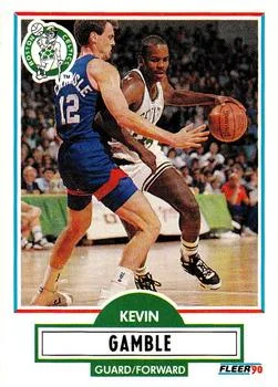 1990-91 Fleer Update Kevin Gamble #U-8 card image