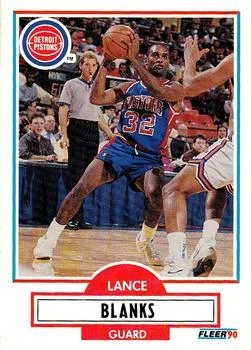 1990-91 Fleer Update Lance Blanks #U-29 card image