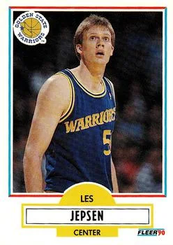 1990-91 Fleer Update Les Jepsen #U-32 card image