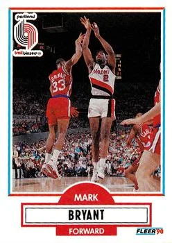 1990-91 Fleer Update Mark Bryant #U-80 card image