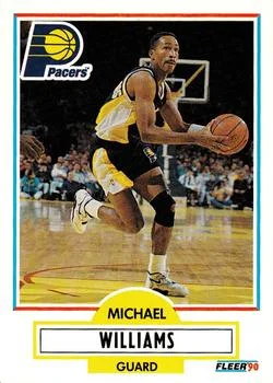 1990-91 Fleer Update Micheal Williams UERUER: Name misspelled Michael. #U-39 card image
