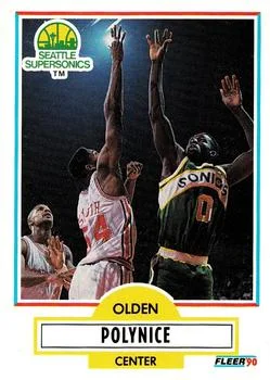1990-91 Fleer Update Olden Polynice #U-93 card image