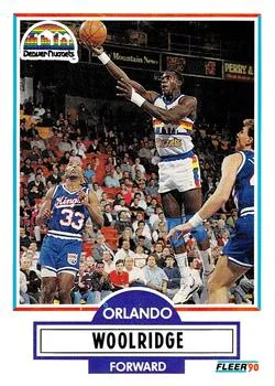 1990-91 Fleer Update Orlando Woolridge #U-27 card image