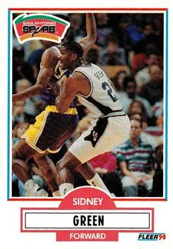 1990-91 Fleer Update Sidney Green #U-88 card image