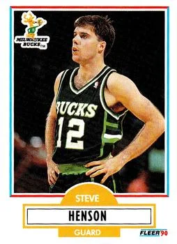 1990-91 Fleer Update Steve Henson #U-53 card image
