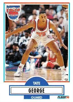1990-91 Fleer Update Tate George #U-61 card image