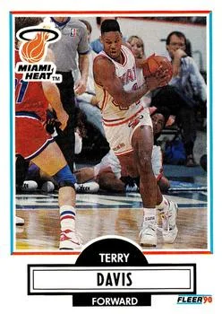 1990-91 Fleer Update Terry Davis #U-49 card image