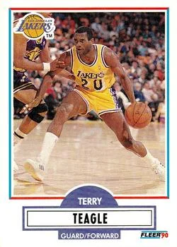 1990-91 Fleer Update Terry Teagle #U-46 card image