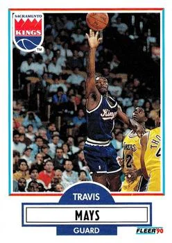 1990-91 Fleer Update Travis Mays #U-86 card image