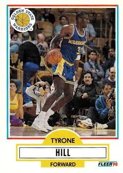 1990-91 Fleer Update Tyrone Hill #U-31 card image