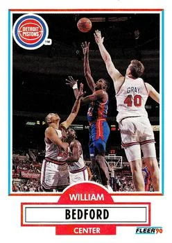 1990-91 Fleer Update William Bedford #U-28 card image