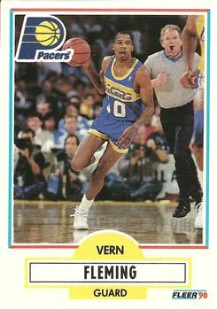1990-91 Fleer Vern Fleming #76 card image