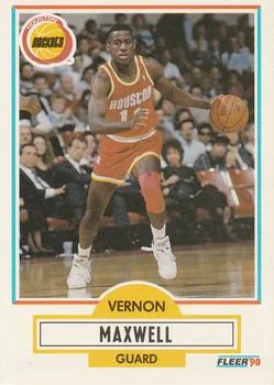1990-91 Fleer Vernon Maxwell #72 card image