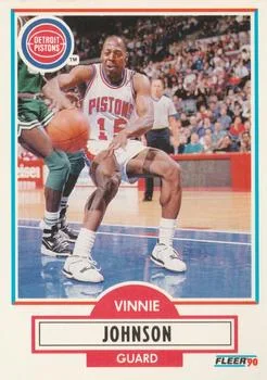 1990-91 Fleer Vinnie Johnson #57 card image