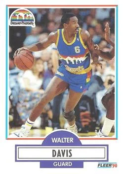 1990-91 Fleer Walter Davis #47 card image
