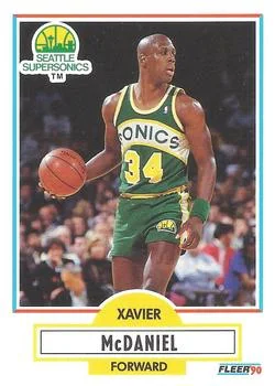 1990-91 Fleer Xavier McDaniel #179 card image
