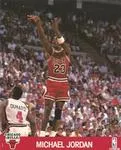 1990-91 Hoops Action Photos Michael Jordan #90T32A card image
