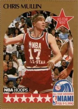 1990-91 Hoops Chris Mullin [All-Star Program Perforated] All-Star Program Perforated #NNO card image