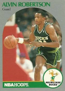 1990-91 Hoops Alvin Robertson #182 card image