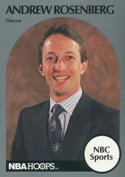 1990-91 Hoops Andrew Rosenberg Director [Announcers] Announcers #NNO card image