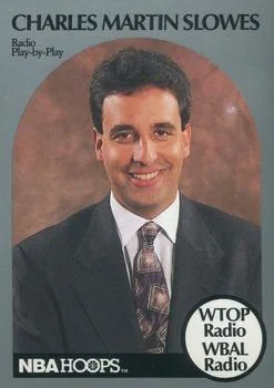 1990-91 Hoops Charles Martin Slowes Radio Play-by-Play [Announcers] Announcers #NNO card image