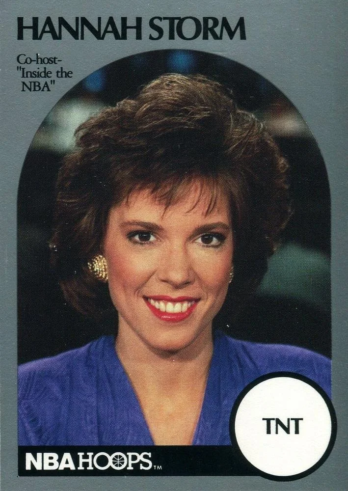 1990-91 Hoops Hannah Storm Co-host [Announcers] Announcers #NNO card image