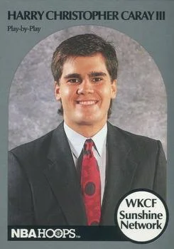 1990-91 Hoops Harry Christopher Caray III Play-by-Play [Announcers] Announcers #NNO card image