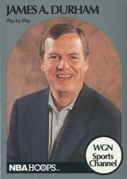 1990-91 Hoops James A. Durham Play-by-Play [Announcers] Announcers #NNO card image
