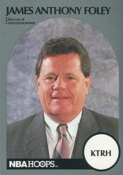 1990-91 Hoops James Anthony Foley Director of Communications [Announcers] Announcers #NNO card image