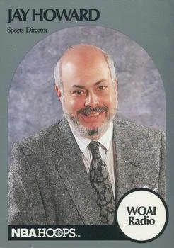 1990-91 Hoops Jay Howard Sports Director [Announcers] Announcers #NNO card image