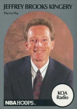 1990-91 Hoops Jeffrey Brooks Kingery Play-by-Play [Announcers] Announcers #NNO card image