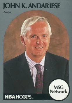 1990-91 Hoops John K. Andariese Analyst [Announcers] Announcers #NNO card image