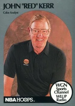 1990-91 Hoops John "Red" Kerr Color Analyst [Announcers] Announcers #NNO card image