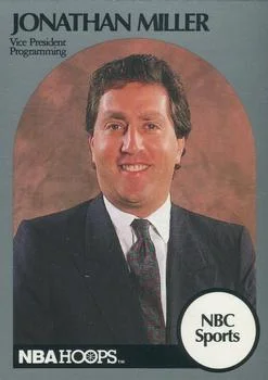 1990-91 Hoops Jonathan Miller Vice President - Programming [Announcers] Announcers #NNO card image