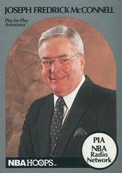 1990-91 Hoops Joseph Fredrick McConnell Play-by-Play Announcer [Announcers] Announcers #NNO card image