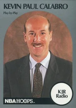 1990-91 Hoops Kevin Paul Calabro Play-by-Play [Announcers] Announcers #NNO card image