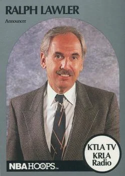 1990-91 Hoops Ralph Lawler Announcer [Announcers] Announcers #NNO card image