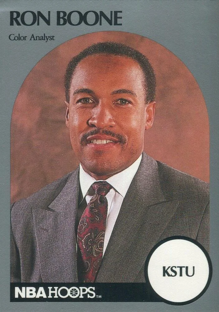 1990-91 Hoops Ron Boone Color Analyst [Announcers] Announcers #NNO card image