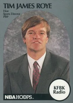 1990-91 Hoops Tim James Roye Host [Announcers] Announcers #NNO card image