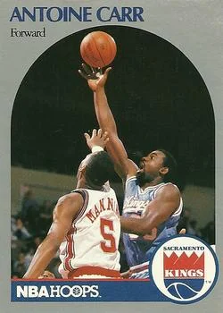 1990-91 Hoops Antoine Carr #255 card image