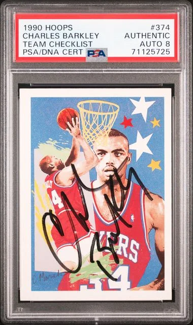 1990-91 Hoops Charles Barkley Team Checklist #374 card image