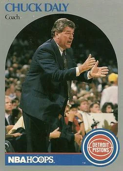 1990-91 Hoops Chuck Daly Head Coach #312 card image