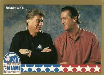 1990-91 Hoops Chuck Daly / Pat Riley #13 card image