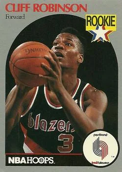 1990-91 Hoops Cliff Robinson RS #250 card image