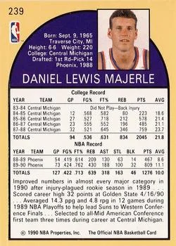 1990-91 Hoops Dan Majerle #239 card back image