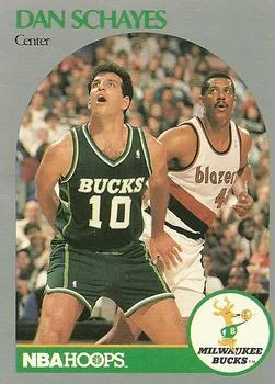 1990-91 Hoops Dan Schayes #418 card image