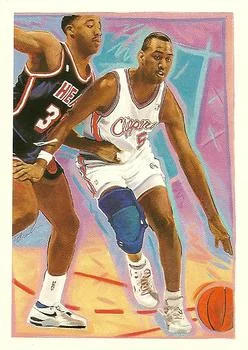 1990-91 Hoops Danny Manning TC #366 card image